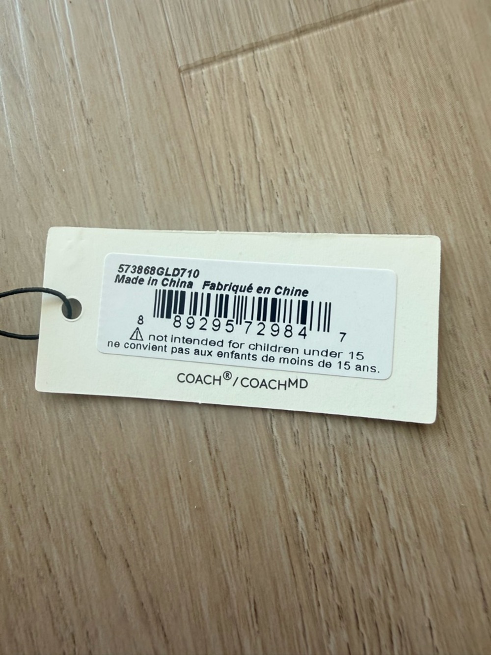 COACH Gold Heart Pendant Necklace - NWT - Picture 4 of 4